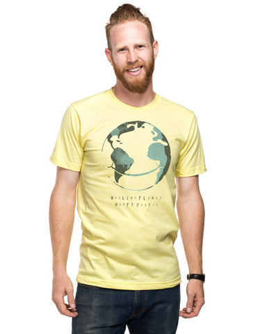 Healthy Planet Happy People Fitted Tee
