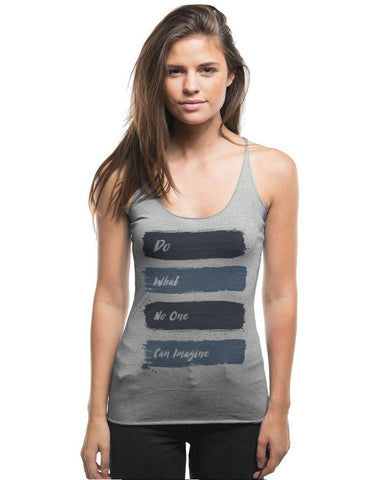 Do What No One Can Imagine Triblend Racerback Tank